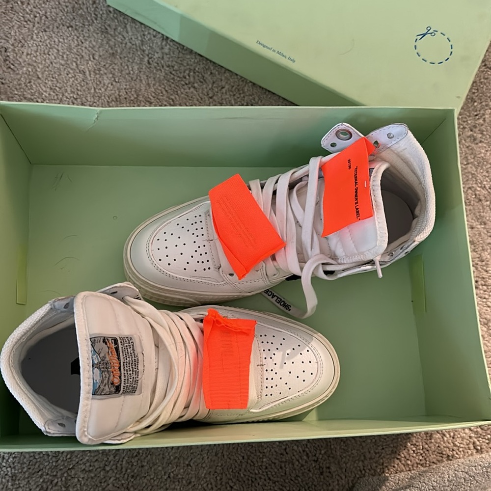 Women’s Off-White size 36 3.0 off court high top sneakers - Picture 11 of 11